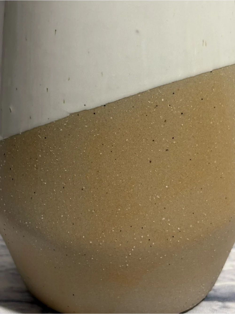 West Elm half-dipped tapered stoneware vase